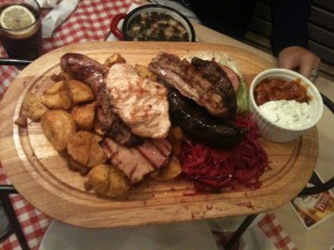 Esplanada w Łodzi - deska mięsa